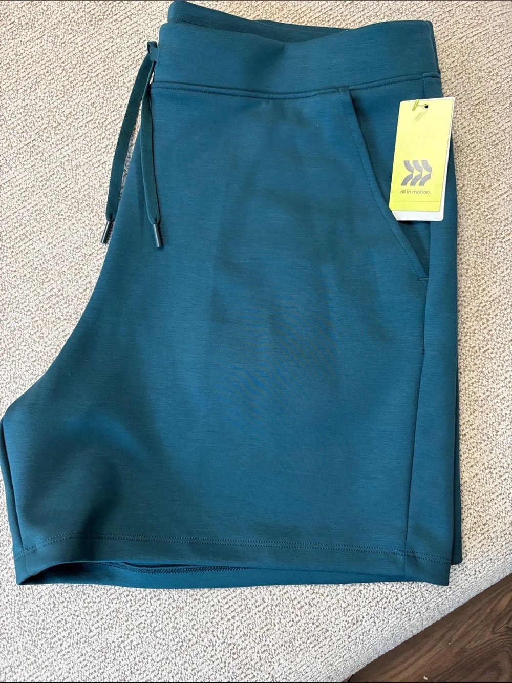 All in motion Men's Teal Athletic Shorts with Drawstring Mens XL Teal